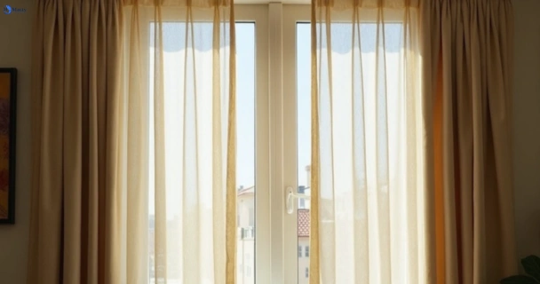 Dull dusty drapes in wantirna-vic before professional cleaning